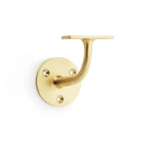 Alexander & Wilks Satin Brass Handrail Bracket - AW750SB