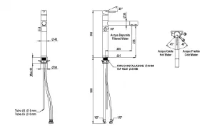 Hommix Picasso Copper 3-Way Tap (Triflow Filter Tap)