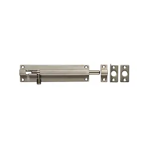 Eurospec Satin Stainless Steel Straight Barrel Bolt (BBT1150SSS)