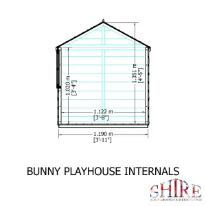 Shire 4x4 Bunny Wooden Playhouse