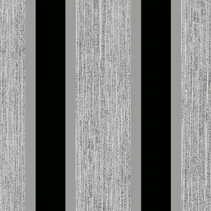 Stripe Wallpaper Black and Silver Direct Wallpapers E87519