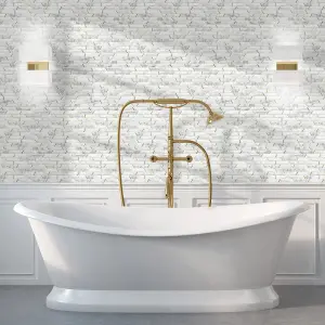 MONACO WHITE MOSAIC TILE SHEET