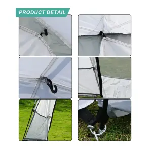 Dome Event Shelter Waterproof Gazebo UV Protection Tent & Side Walls 3.5m x 3.5m