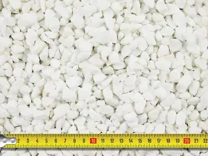 Polar White Spanish Marble Gravel 10mm - 25 Bag (500kg)