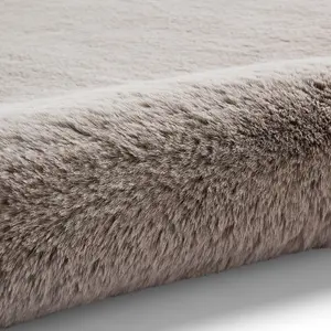 Silver Shaggy Rug, Anti-Shed Rug with 50mm Thick, Modern Luxurious Plain Rug for Bedroom, & Dining Room-150cm X 230cm