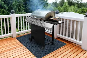 VECTRA 800 protective grill mat for terrace, outdoor - blue 100x120 cm