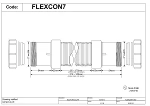 McAlpine Universal Flexible Connector Coupler 2'' FLEXCON7