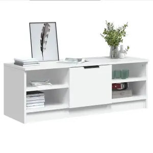 vidaXL TV Cabinet White 102x35.5x36.5 cm Engineered Wood