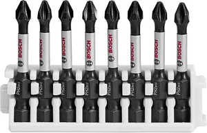 Bosch Professional Impact Power Bit Insert Pack 50mm, 8xPH2 Pick & Clic