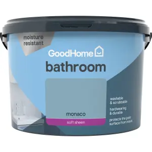 GoodHome Bathroom Monaco Soft sheen Emulsion paint, 2.5L