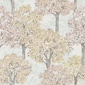 Galerie Little Explorers 2 Green Cottage Tree Wallpaper Roll