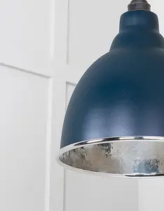 Hammered Nickel Brindley Pendant in Dusk