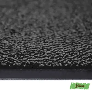 Grey Rubber Barrier Mat, Heavy Duty, Dirt Trapper & Absorbent Mat, Polypropylene Pile, Outdoor & Indoor (80cm x 120cm)