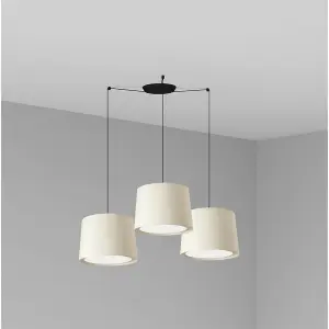 Luminosa Conga Triple Cylindrical Cluster Drop Light White, E27