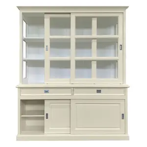 Stiles Display Cabinet Cream