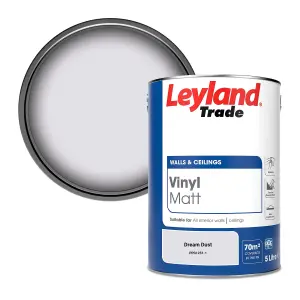 Leyland Trade Vinyl Matt Walls & Ceilings Emulsion Paint Dream Dust (PPG1251-1) 5L