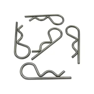 6MM Stainless Steel R Clips x5 (Beta Retaining Pins)