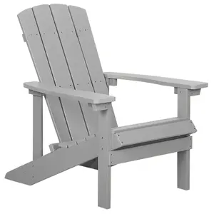 Garden Chair ADIRONDACK Light Grey