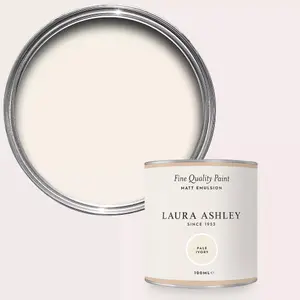 Laura Ashley Pale Ivory Matt Emulsion Paint Sample