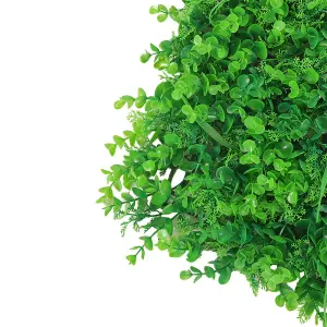 Artificial Grass Plant Wall Panel, Artificial Leaves Hedge Greenery Wall Panel for Indoor Outdoor