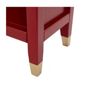 Palazzi Bookcase H127 W69 D25cm - Red