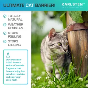 Karlsten Cat Repellent Anti Fouling Granules, Natural Humane Cat Deterrent Citronella