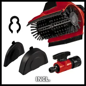 Einhell Cordless Patio Cleaner 18V Power X-Change - Effortless Cleaning Of Astroturf Paving Decking Grout PICOBELLA - Body Only