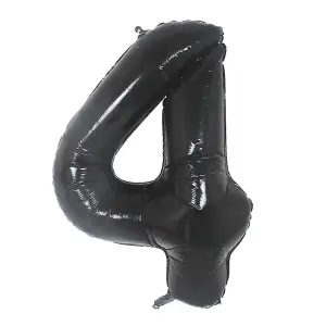 Realmax 4 Foil Balloon Black (One Size)