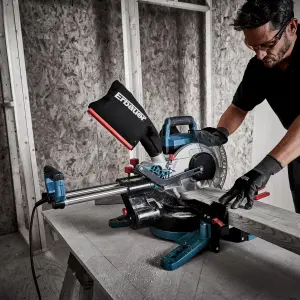 Erbauer 1400W 220-240V 216mm Corded Sliding mitre saw EMIS216S