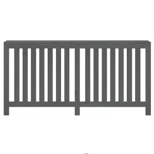 Berkfield Radiator Cover Grey 169x19x84 cm Solid Wood Pine