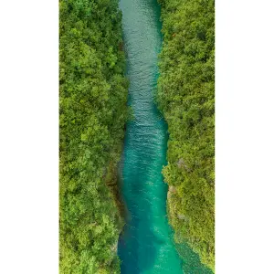 Grandeco Aerial River View 3 panel Repeatable Wallpaper Mural 159 x 280cm