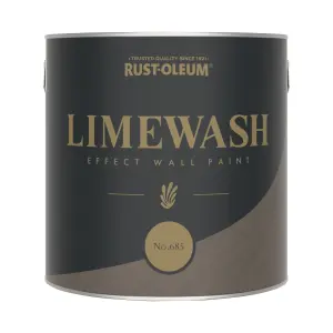 Rust-Oleum Brown Limewash Effect Wall Paint - No.685 2.5L