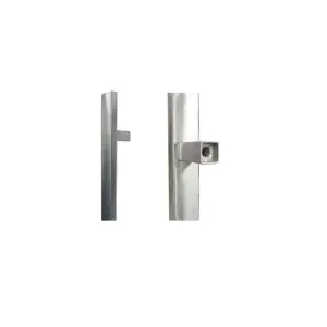 UAP Straight Square Door Pull Handle - External - 900mm - Hidden Fixings - 316 Grade Stainless Steel