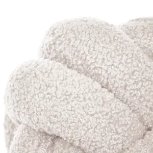 Throw Cushion MALNI Boucle 19 x 19 cm Solid Off-White