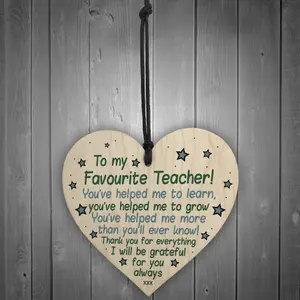 Teacher Gifts Poem Special Thank You Gift For Nursery Teacher Assistant Heart Keepsake