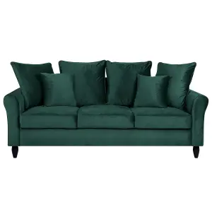 3 Seater Velvet Sofa Emerald Green BORNHOLM