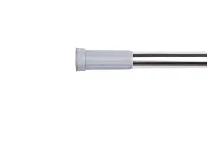 Telescopic Extendable & Adjustable Short Metal Tension Bath Rod with No Drilling Shower Curtain Pole Chrome 110 - 200