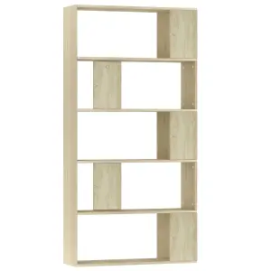 Berkfield Book Cabinet/Room Divider Sonoma Oak 80x24x159 cm Engineered Wood