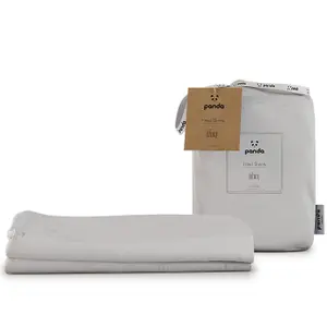 100% Bamboo Bedding Fitted Sheet (2-Pack) Pure White Cot/Cotbed