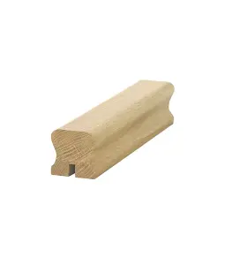 Oak Handrail THR 3.6m - 10mm Groove For Glass Panels UK Manufactured Traditional Products Ltd