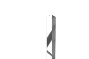 ILCOM decorative profile Li 20mm x 2700mm x 0.6mm Silver Polished Stainless Steel