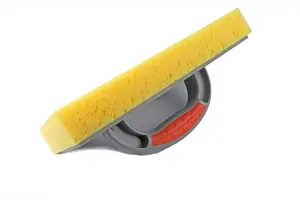 Toolty Incised Sponge Grouting Float 280x140x30mm Yellow Medium Dense Two Component Handle Tiling Finishing Trowel Floors Walls