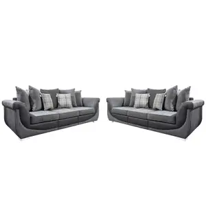 The Great British Sofa Company Balmoral Pair of 3 Seater Contemporary Sofas