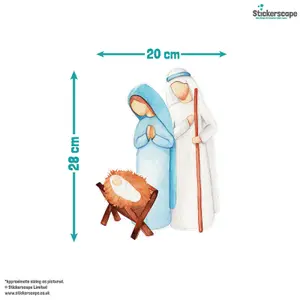 Christmas Nativity Window Stickers Pack