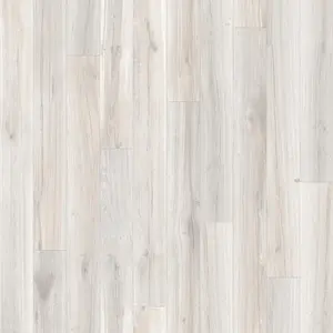 White Modern Wood Effect Anti-Slip Vinyl Flooring for Home, Shops, Offices, 2.9mm Thick Vinyl Sheet-5m(16'4") X 4m(13'1")-20m²