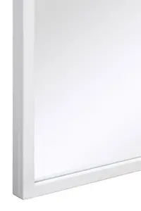 MirrorOutlet The Arcus White Framed Arched Mirror 200CM X 100CM