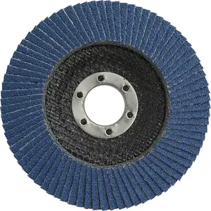 Premium 100mm Zirconium Flap Disc with 16mm Bore - 120 Grit for Surface Preparation