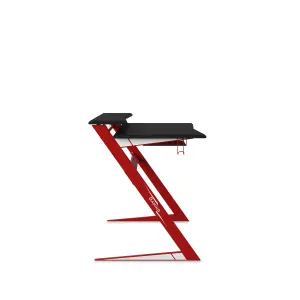 Aries Gaming Desk in Black / Red