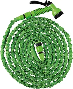 Garden Outdoor Kink Free Expandable Lightweight Hose Hosepipe Kit- 7.5M