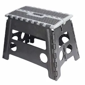 Dekton Folding Step Stool 150kg Max Anti Slip Home Workplace Aid Ladder Portable - 32cm Heavy Duty